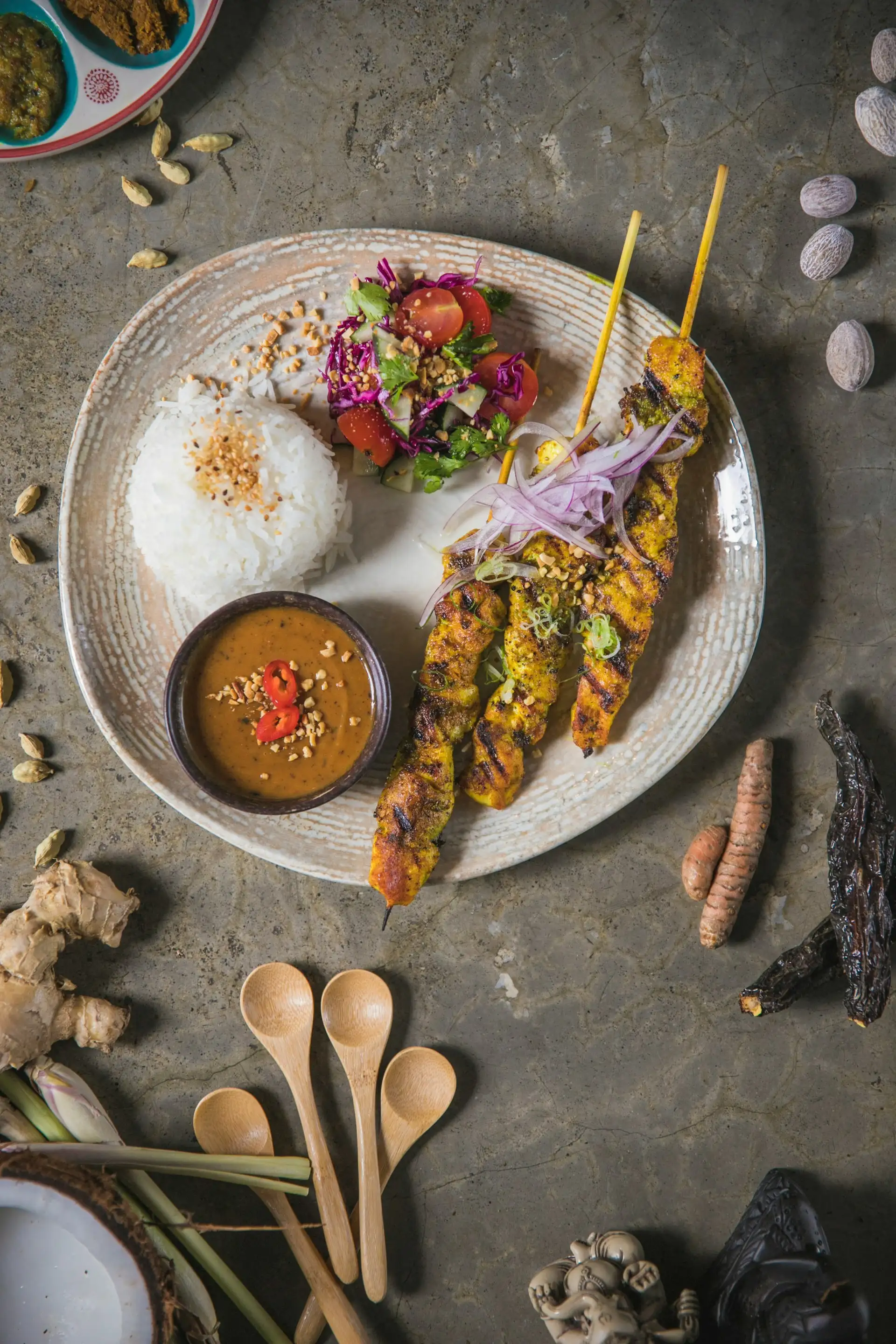 Potrawa Satay (Sate) - tradycyjna kuchnia Indonezja